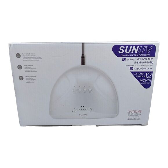SUNUV LED UV Gel Polish Nail Lamp Dryer Salon Manicure Curing 48W Brand New - Picture 1 of 4